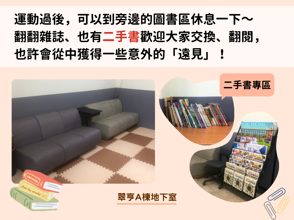 【宣傳】5/20開放A棟地下室運動空間囉～圖片
